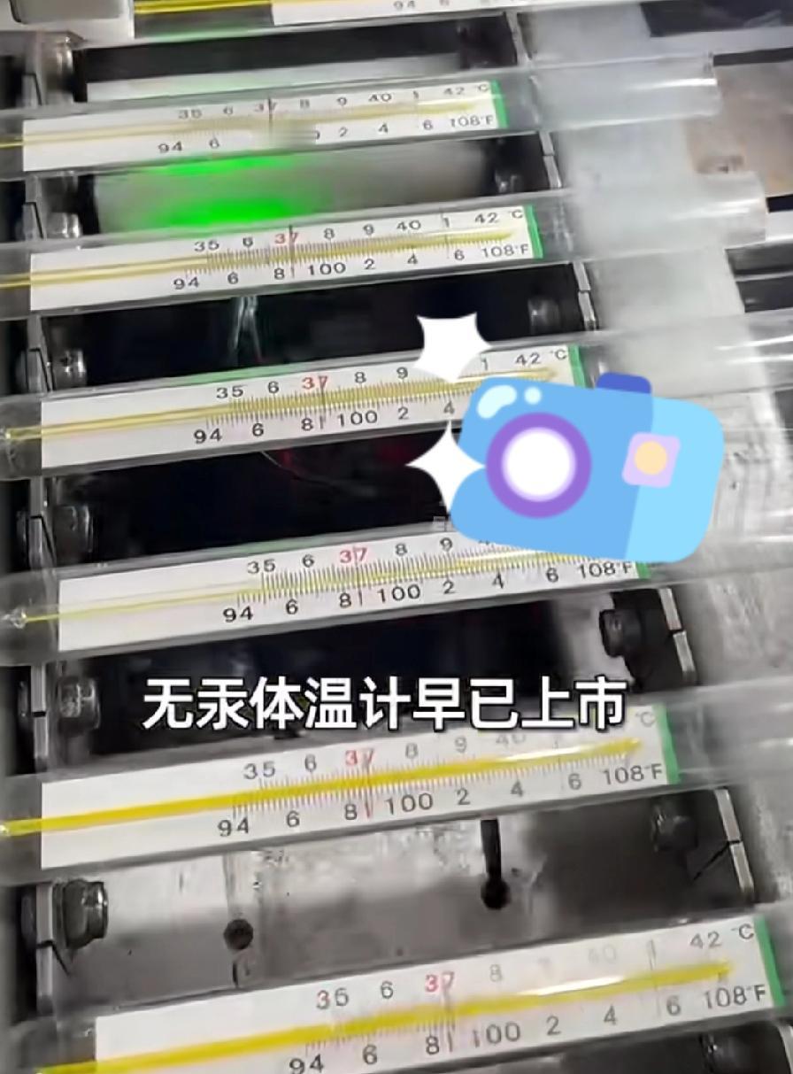 含汞的温度计不再生产了，然后告诉我们说这种是它的平替，原来的体温计几块钱一根，现