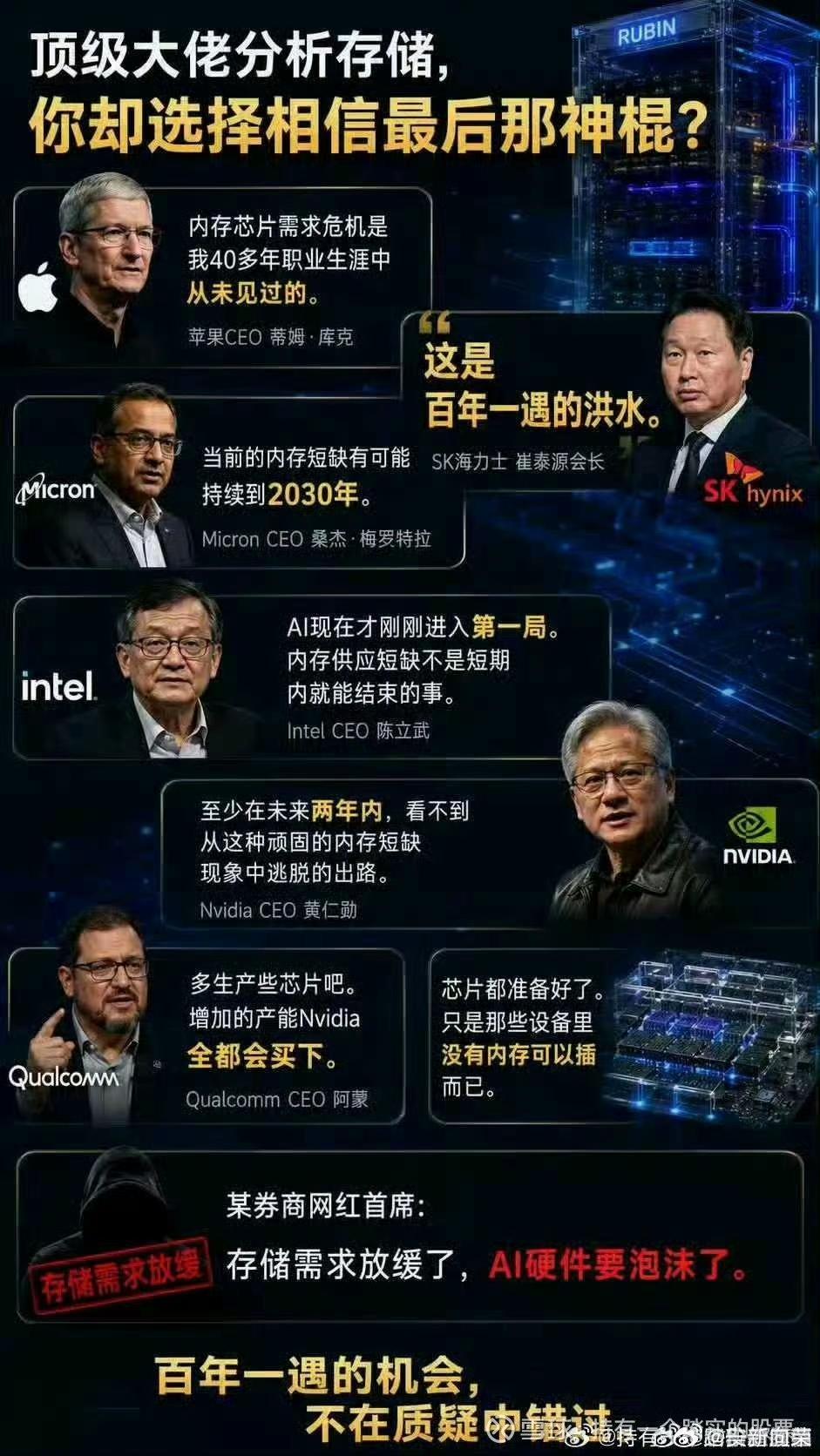 作为股民，你是信全球大佬的话，还是信最后面那个神棍的话？