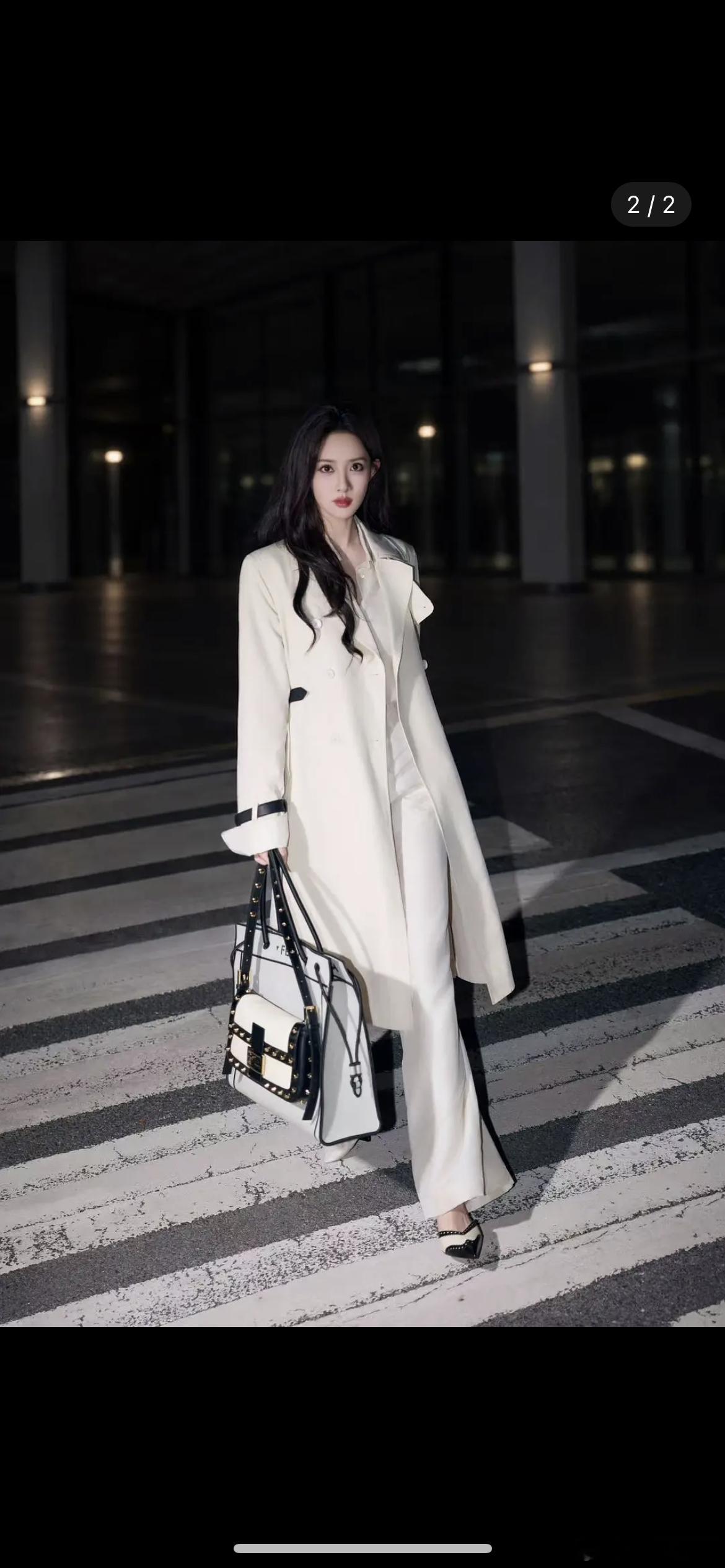 两位95🌸张婧仪、孟子义时装周出发图，谁更美​​​
