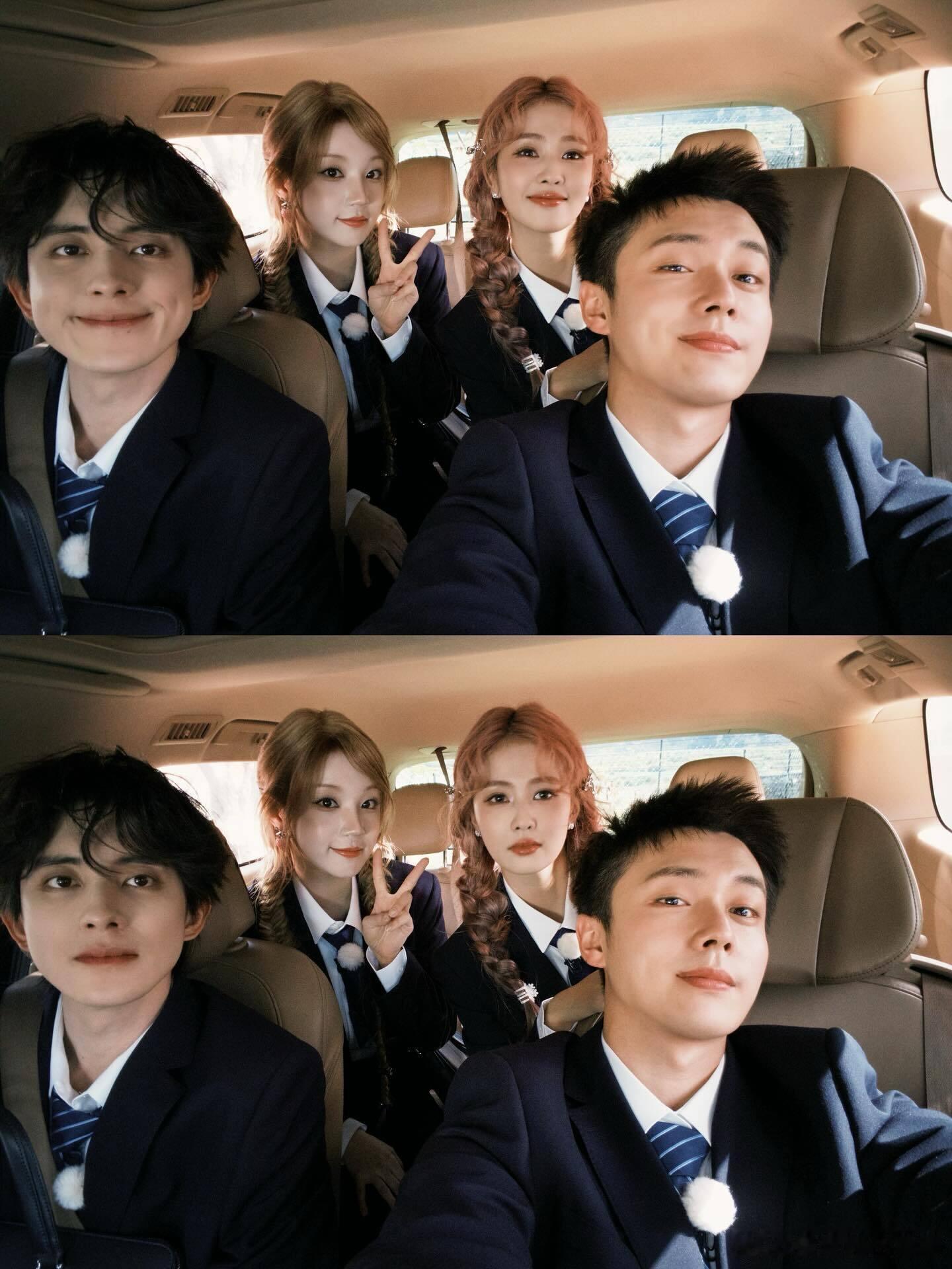 奔跑吧宋雨琦更新跑男照片宋雨琦社媒更新🌸在对的时间和对的人们去了对