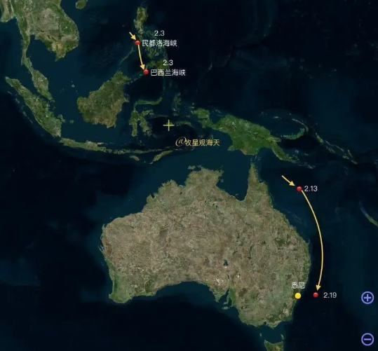 我军舰艇编队在悉尼东南的<em>塔斯曼</em>海进行实弹演练，同时飞跃对演习海域进行了设置，为此