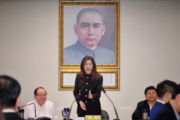 郑丽文着中山装主持中常会　喊话赖清德面对面沟通梅花新闻网编辑部/综合报导