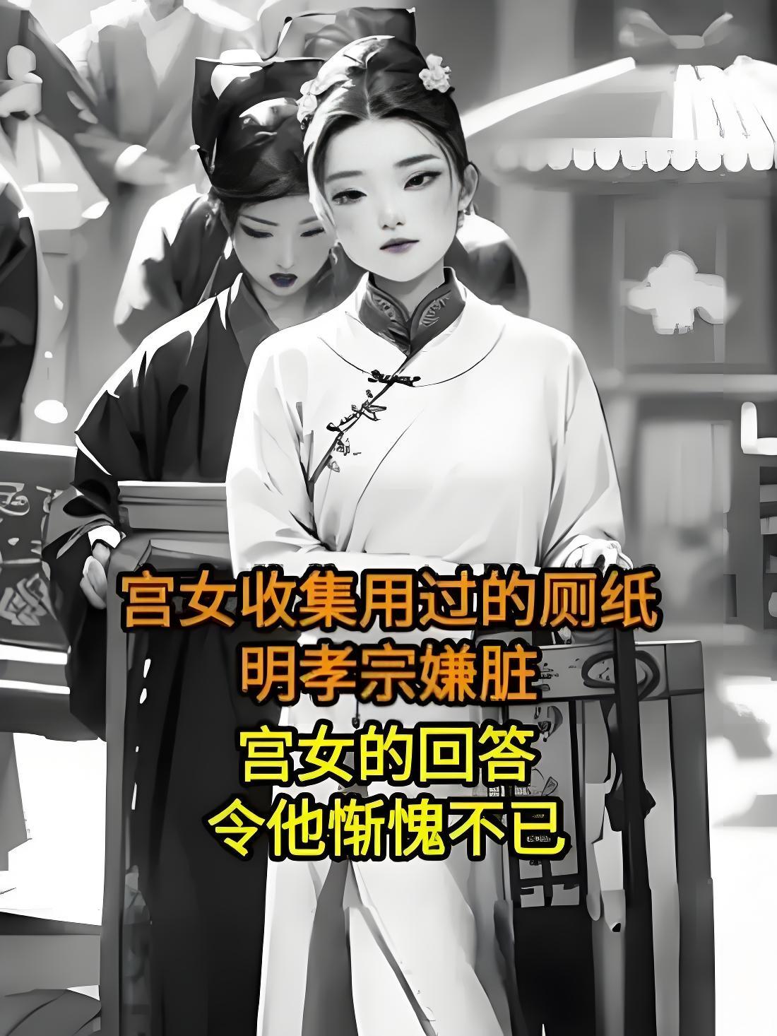 一日，明孝宗看到宫女在收集入厕用的“蚕丝手纸”，他好奇地上前询问：“你收集这个脏