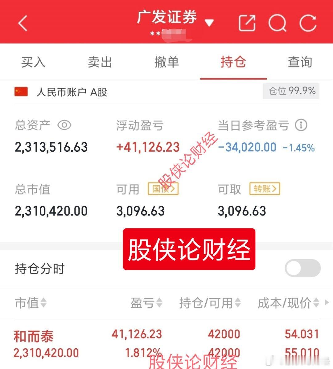等明后天出消息吧30万本金实盘记录（第100天）目前资金:2313516.63元