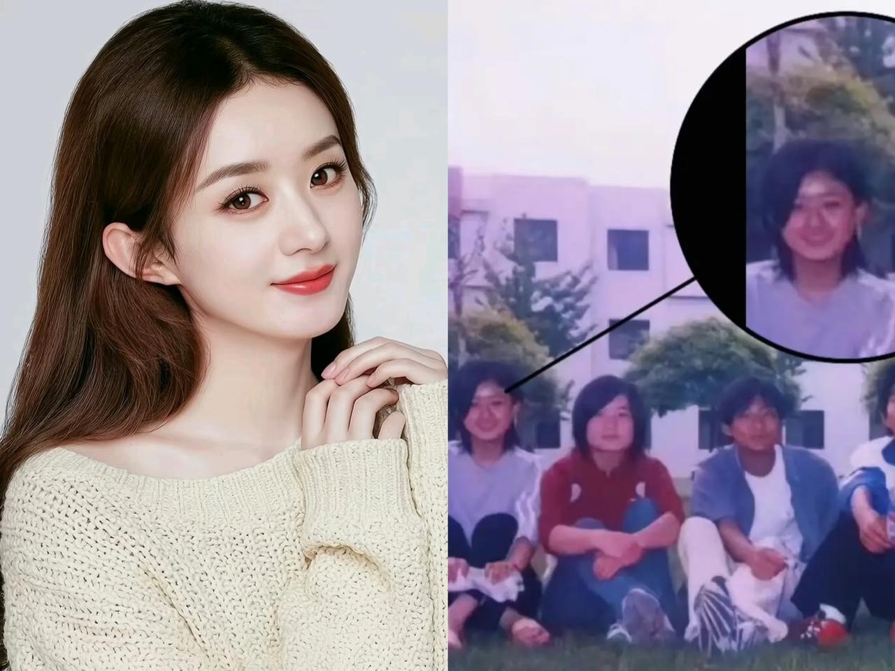 明星整没整，看看小时候的照片就知道了，赵丽颖初中的照片一曝光，基本上可以