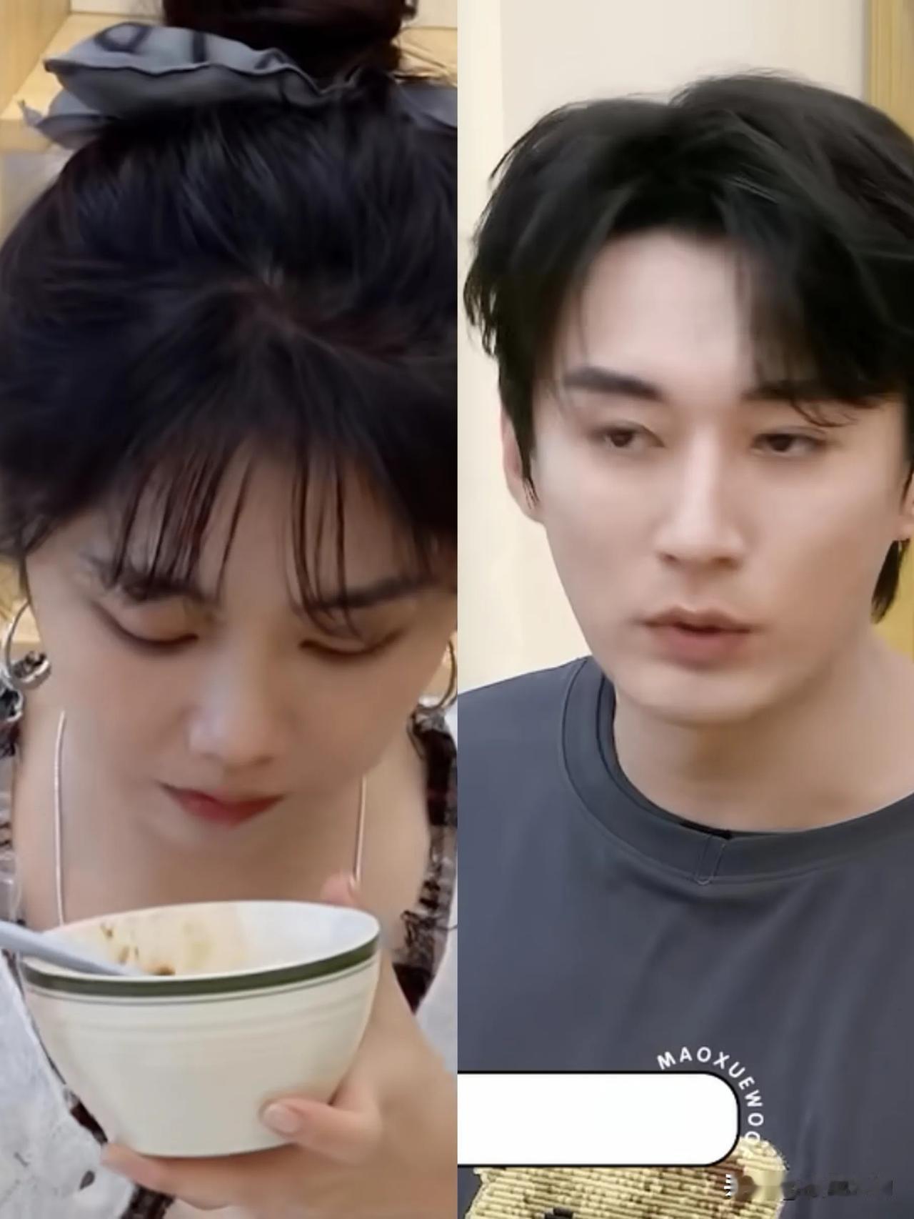 刘学义真是宝藏大男生！他不喜欢社交，经常宅家里做饭。他上节目做菜，谭松韵全吃光。