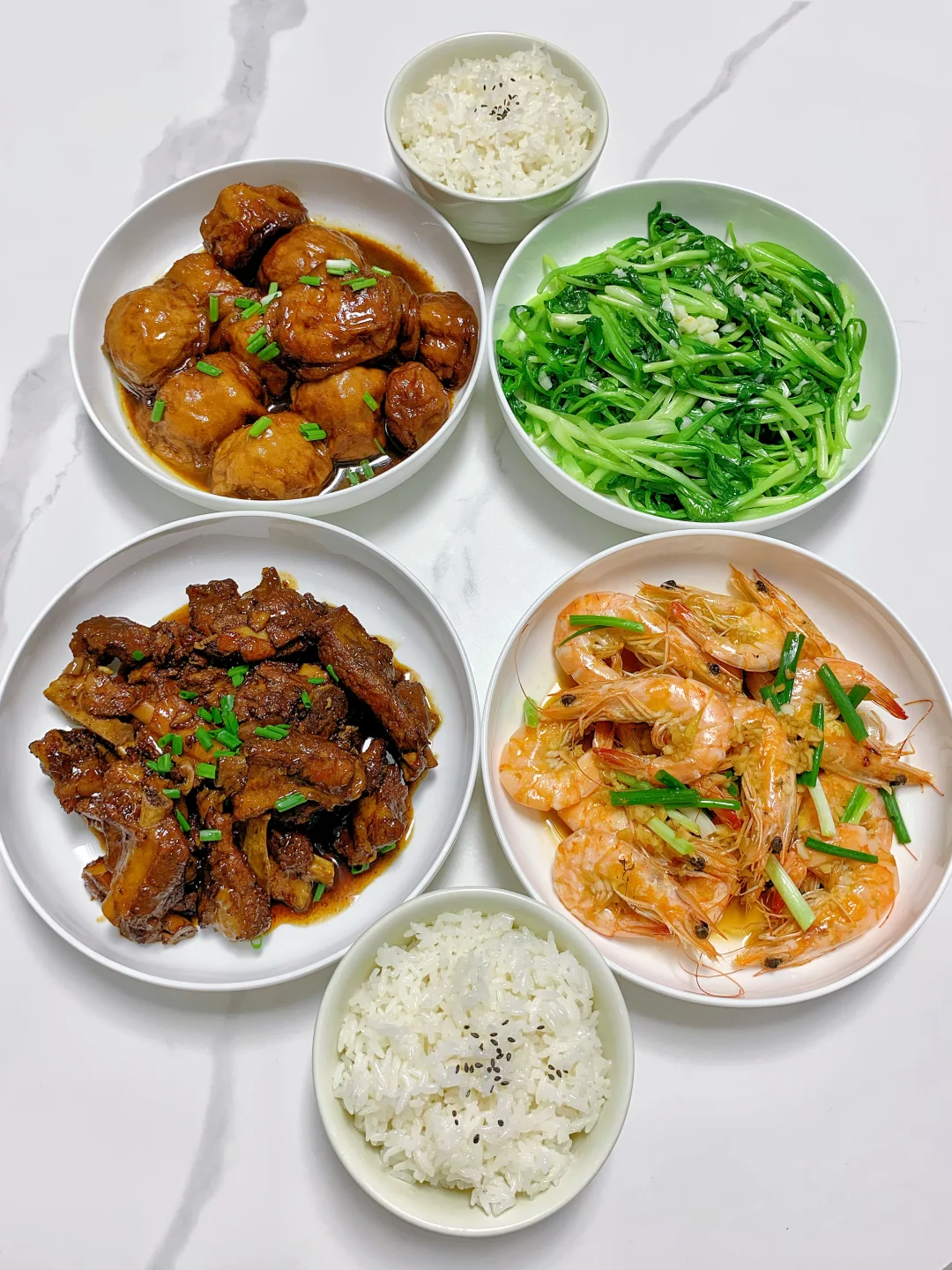 今日晚餐｜红烧排骨 油焖大虾（附教程）‼️