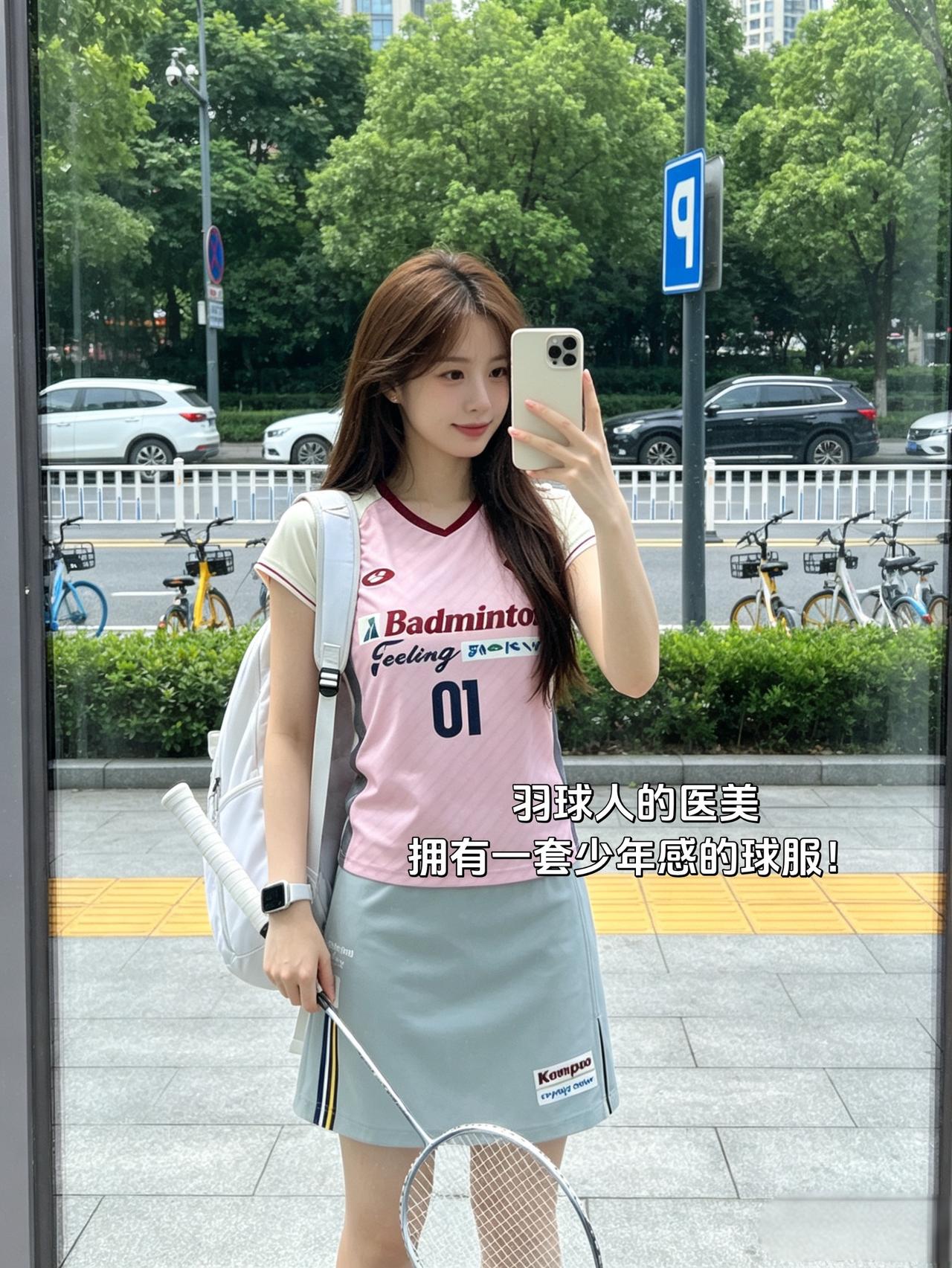 羽球人的医美拥有一套少年感的球服！