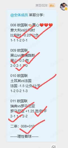莱哥分享：014欧国联👈重心捷克vs克罗地亚克罗地亚-0.25负0-2