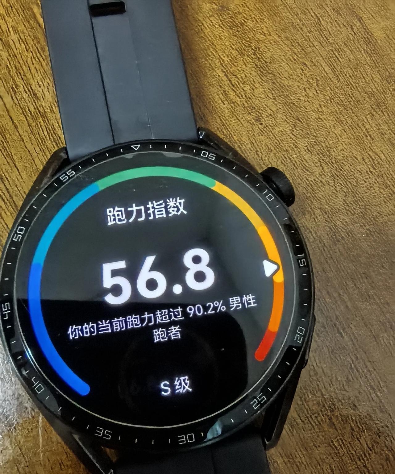 7月份，无氧燃脂跑了一个月，结果是摄氧量没有什么变化，但这跑力从56.8一直降到