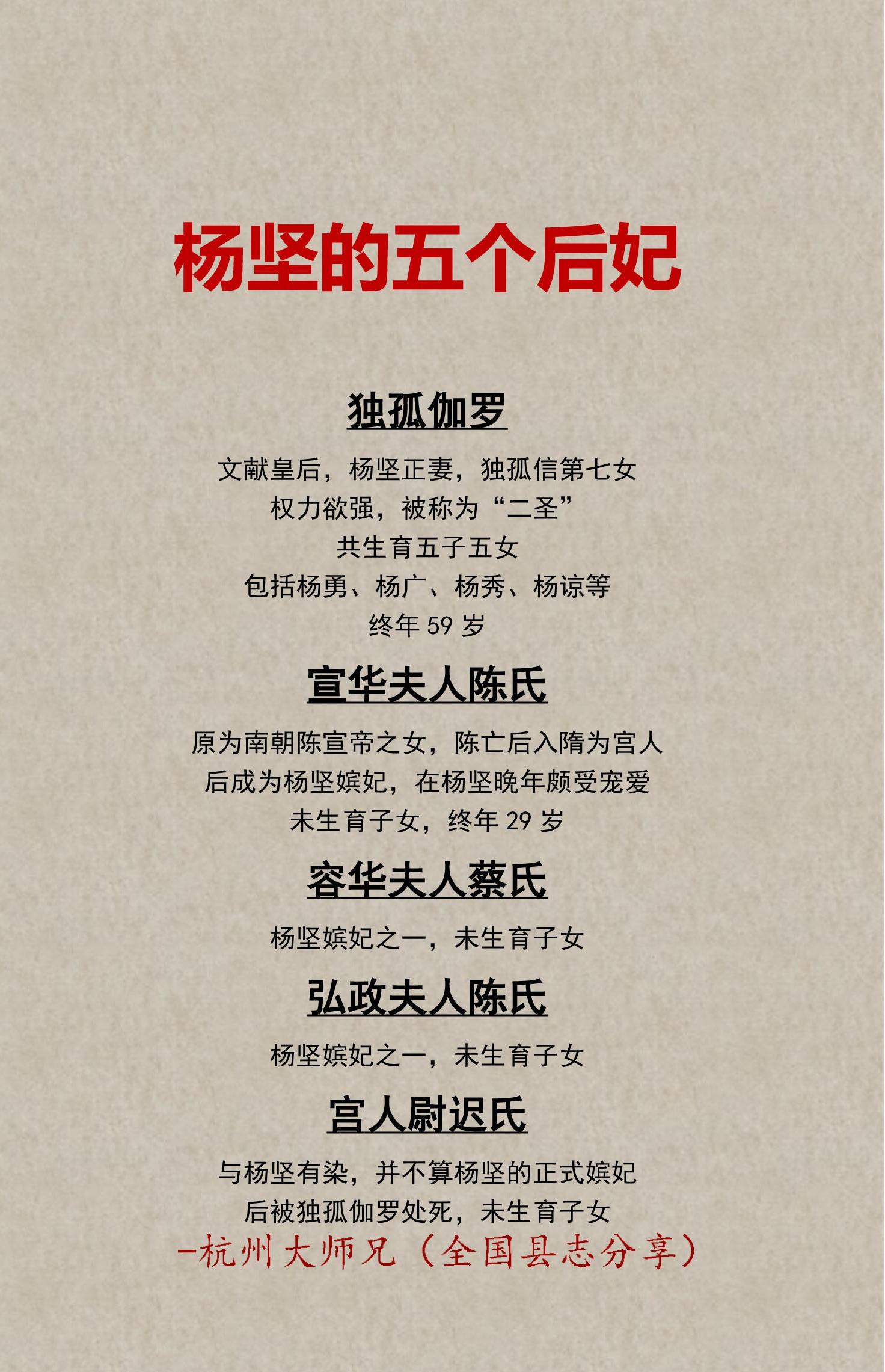 杨坚的五个后妃，怎么可能只爱一个