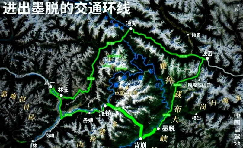 看到新闻说，西藏林芝在建的老虎嘴隧道在本月（2021年5月）中旬贯通，派墨公路将