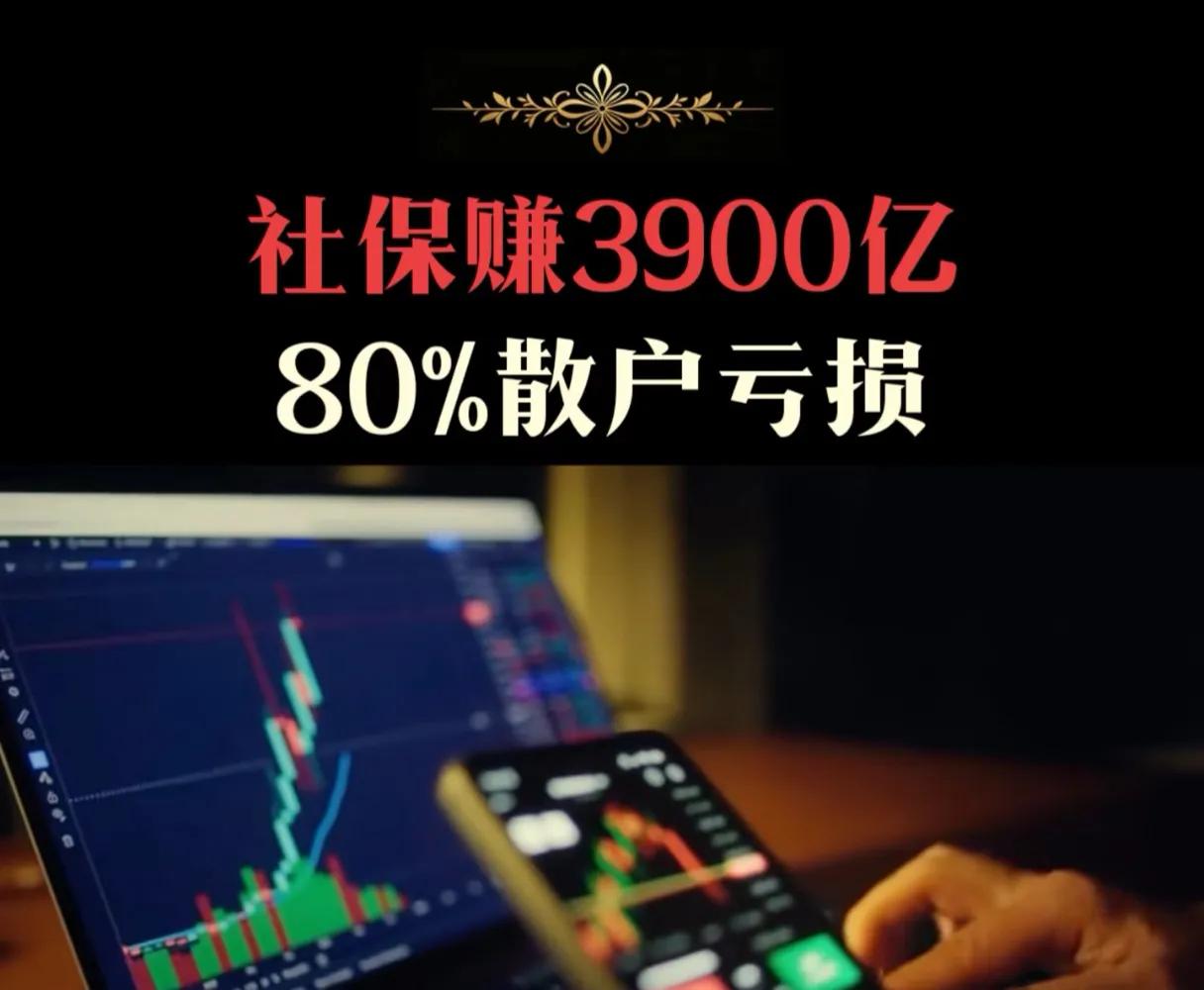 社保基金大赚3900亿，八成散户却在亏损，这组数据值得认真看一眼。2025年