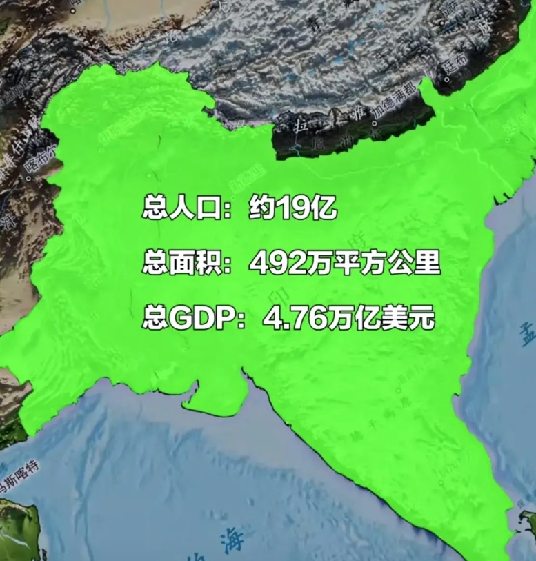 还好英国人拆分了印巴。如果当年印巴没有分治，而是整合成一个国家，这个世界上将会