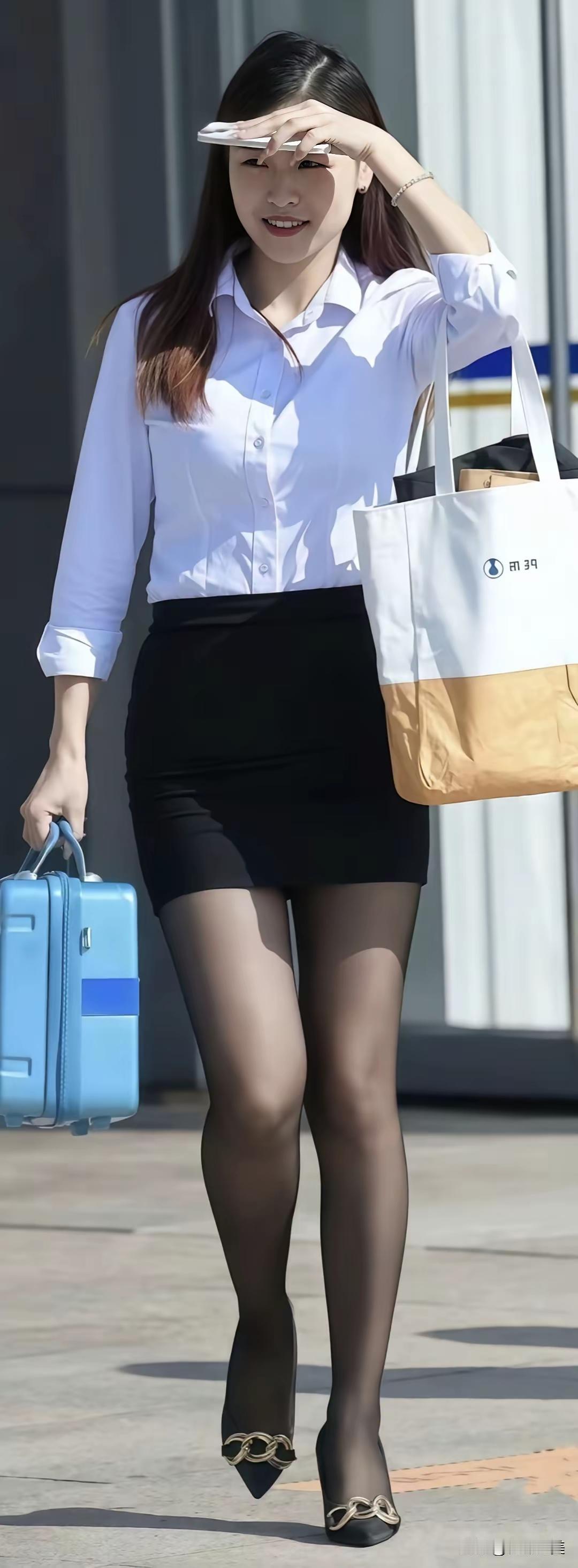 都市女白领穿搭超好看穿搭大长腿