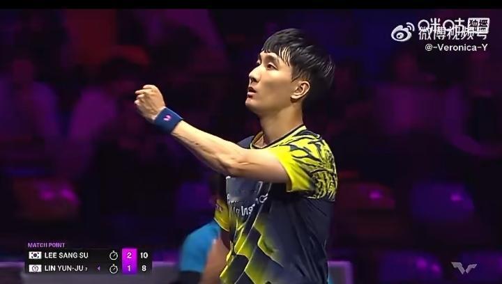 林昀儒意外出局，李尚洙🇰🇷晋级男单八强[吃瓜]，现在林昀儒打谁都是磕