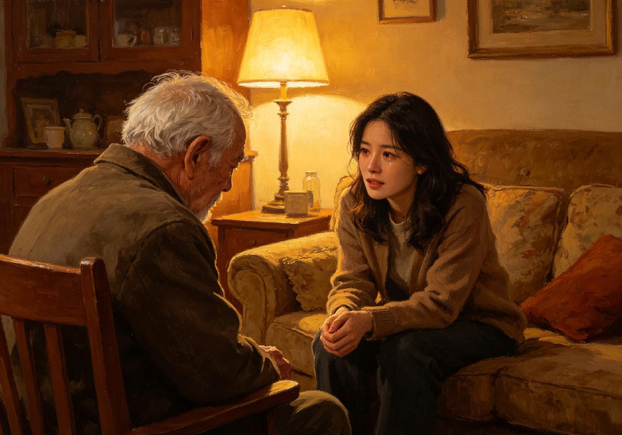 丈夫和婆婆接连离世，家里就剩我和公公两个人。那天晚饭，我攥着筷子半天，终于把“想