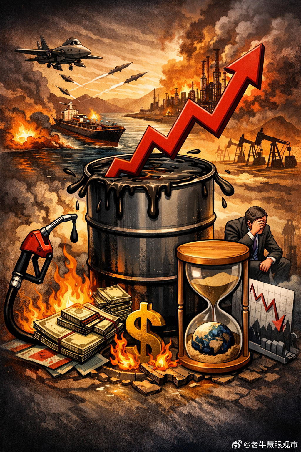 油价逼近100美元，真正可怕的还不是贵，而是整个世界开始变慢了国际油价正在逼近一