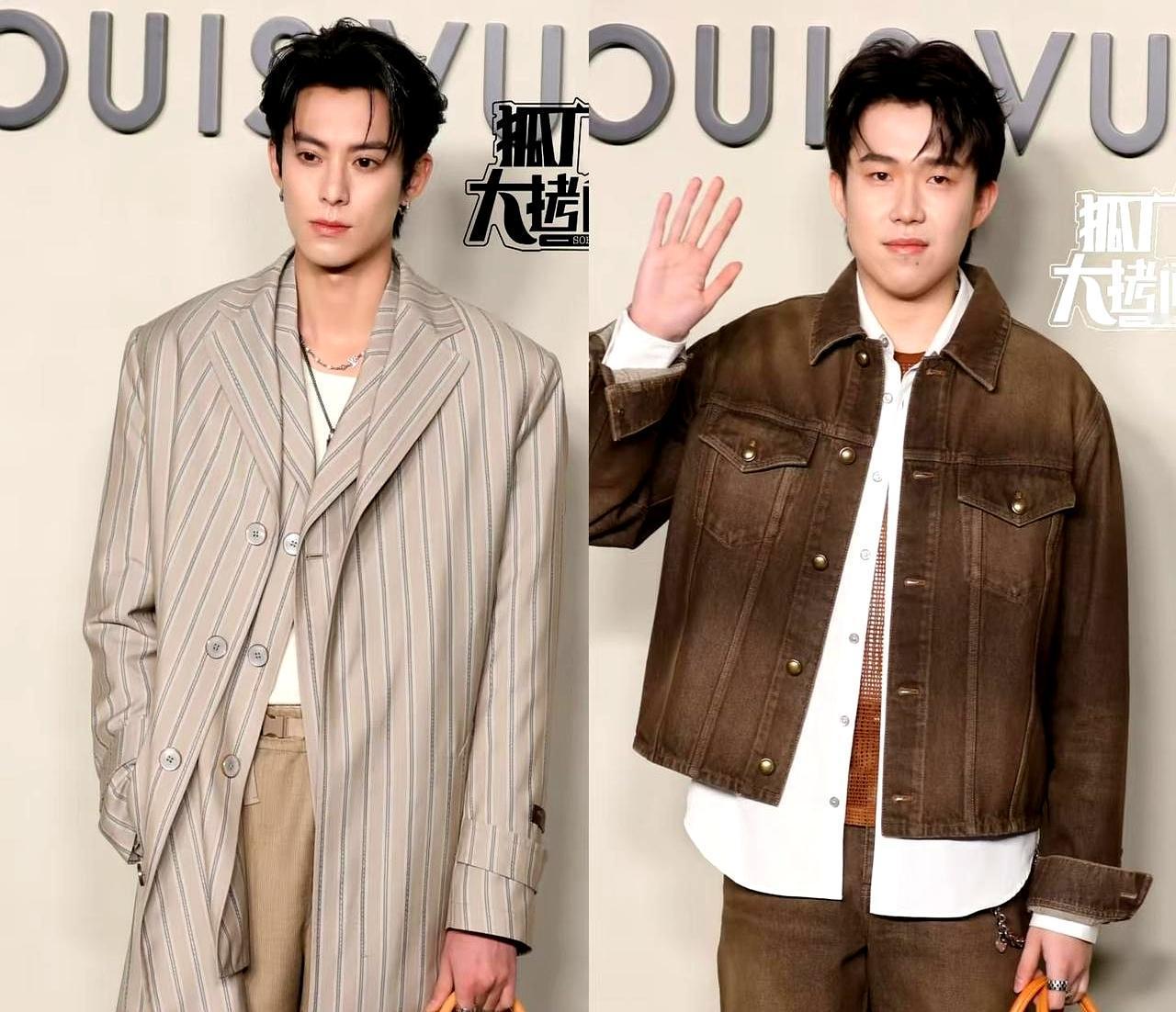 LV大秀合照少了他王楚钦6月26日飞到，牛仔套装一亮相就引爆前排尖叫。