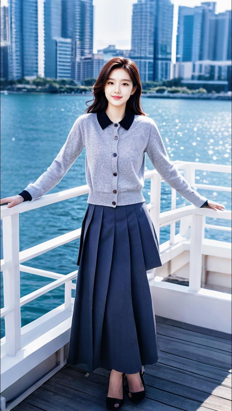 AI扩图AI湖畔佳人