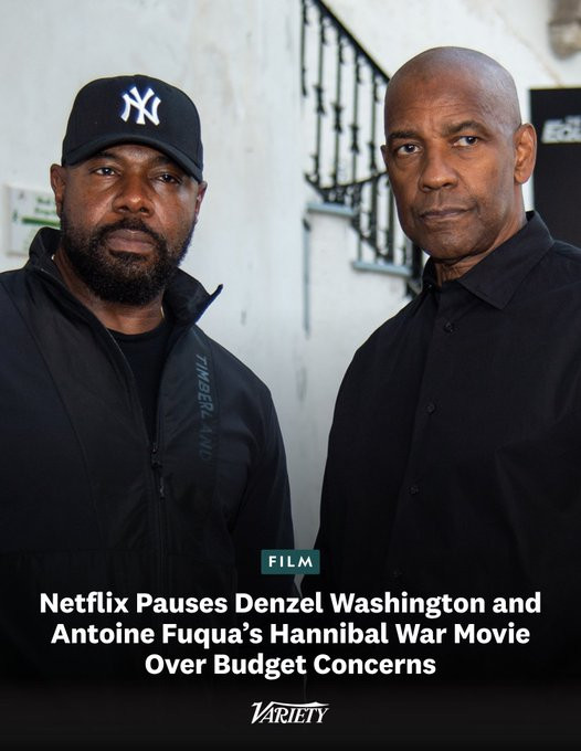 Netflix日前紧急叫停了由安东尼·福奎阿执导、丹泽尔·华盛顿主演的历史战争大