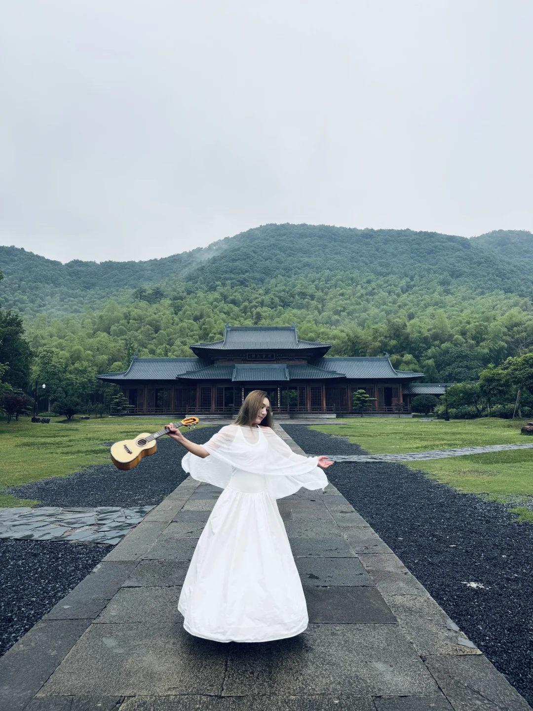 我的绍兴兰亭转圈圈又火了🌿雨后的江南🌧️