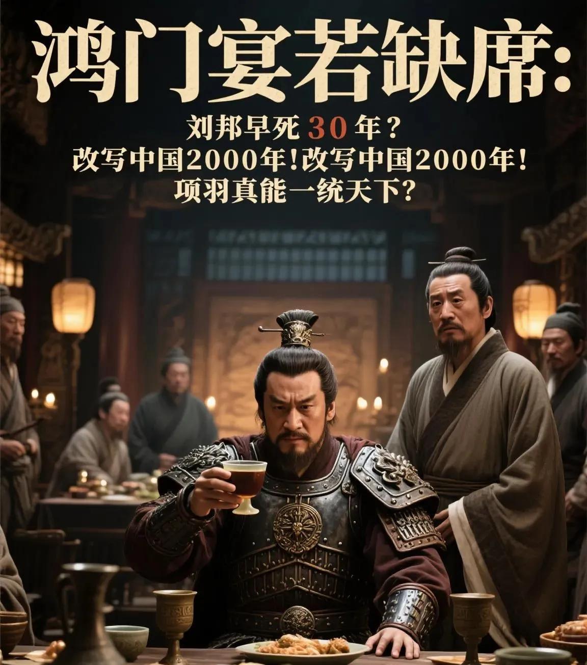 鸿门宴若缺席：刘邦早死30年？改写中国2000年！项羽真能一统天下？“亚父范增