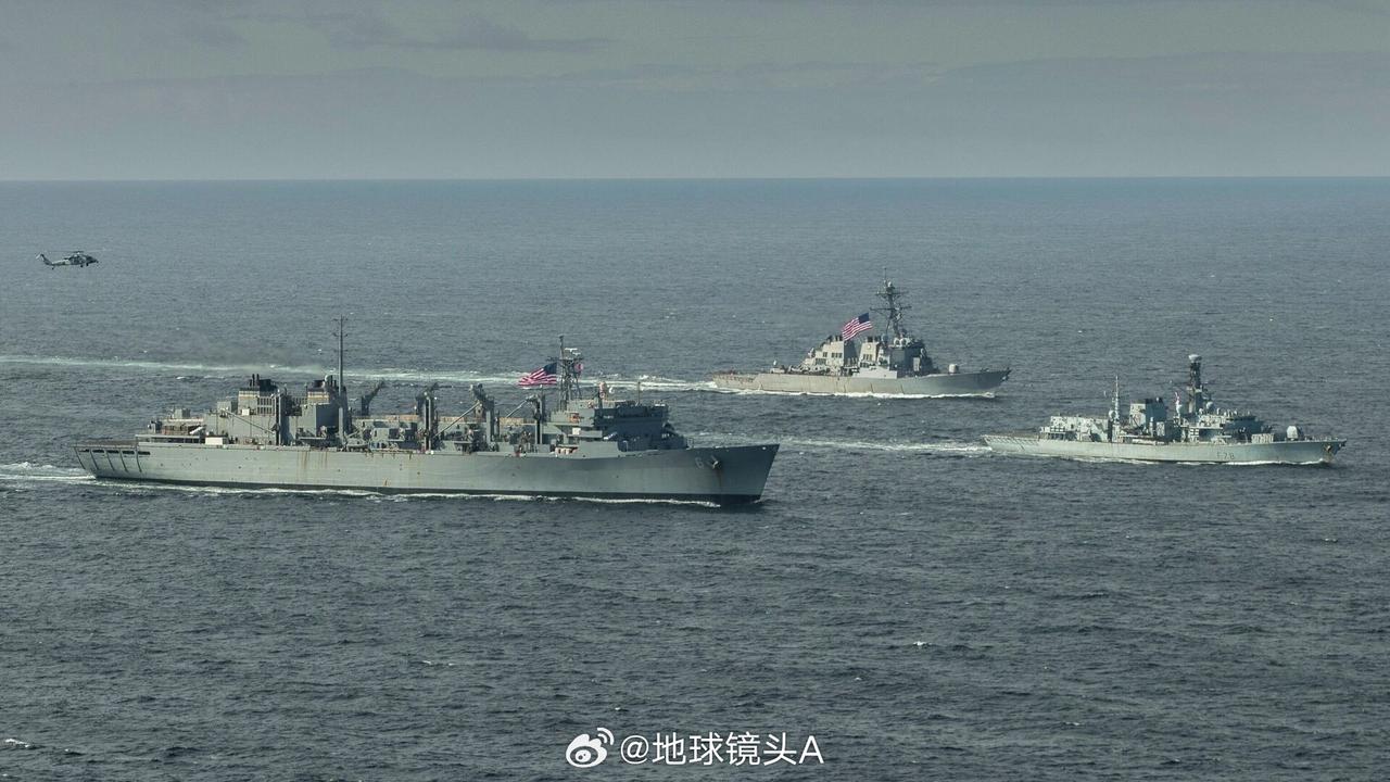 美国在加勒比海集结的海军力量：——“硫磺岛”号两栖战斗群（3艘舰艇+第