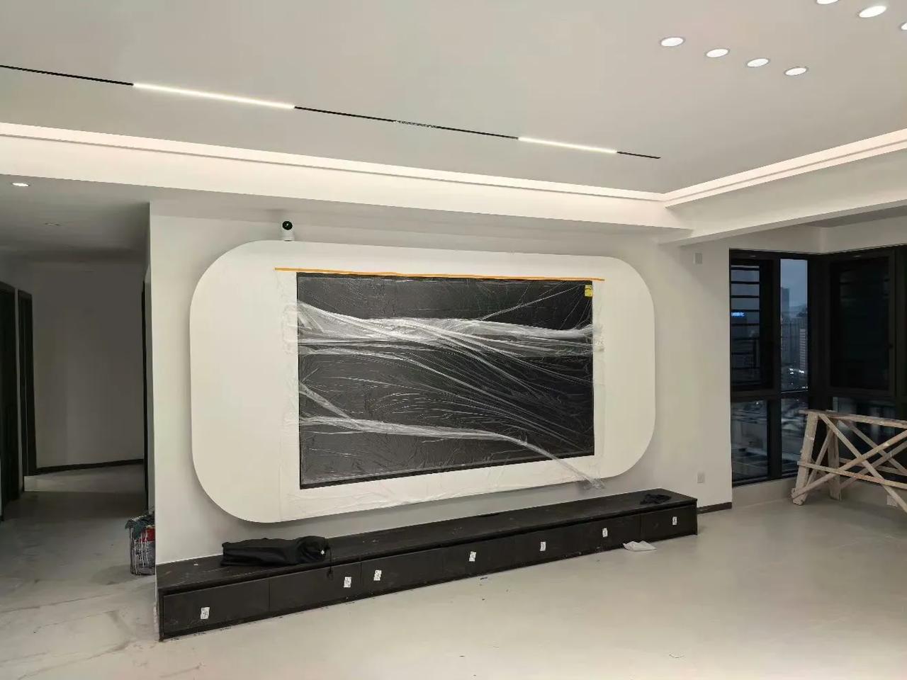 朋友家的电视背景墙设计的也太有创意了，不知道大家看到的第一感受怎样？