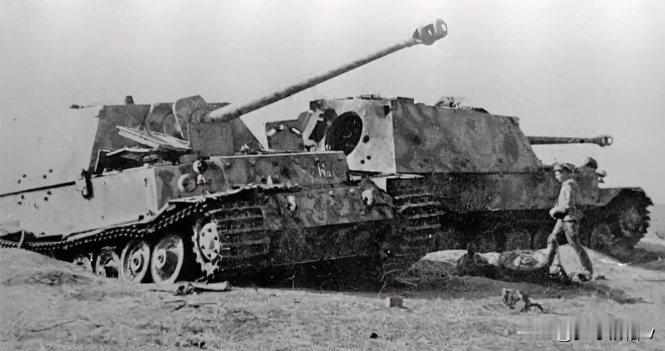 “斐迪南”坦克歼击车在经历了库尔斯克战役可怕的失利以后，德三军事工业把大约50辆