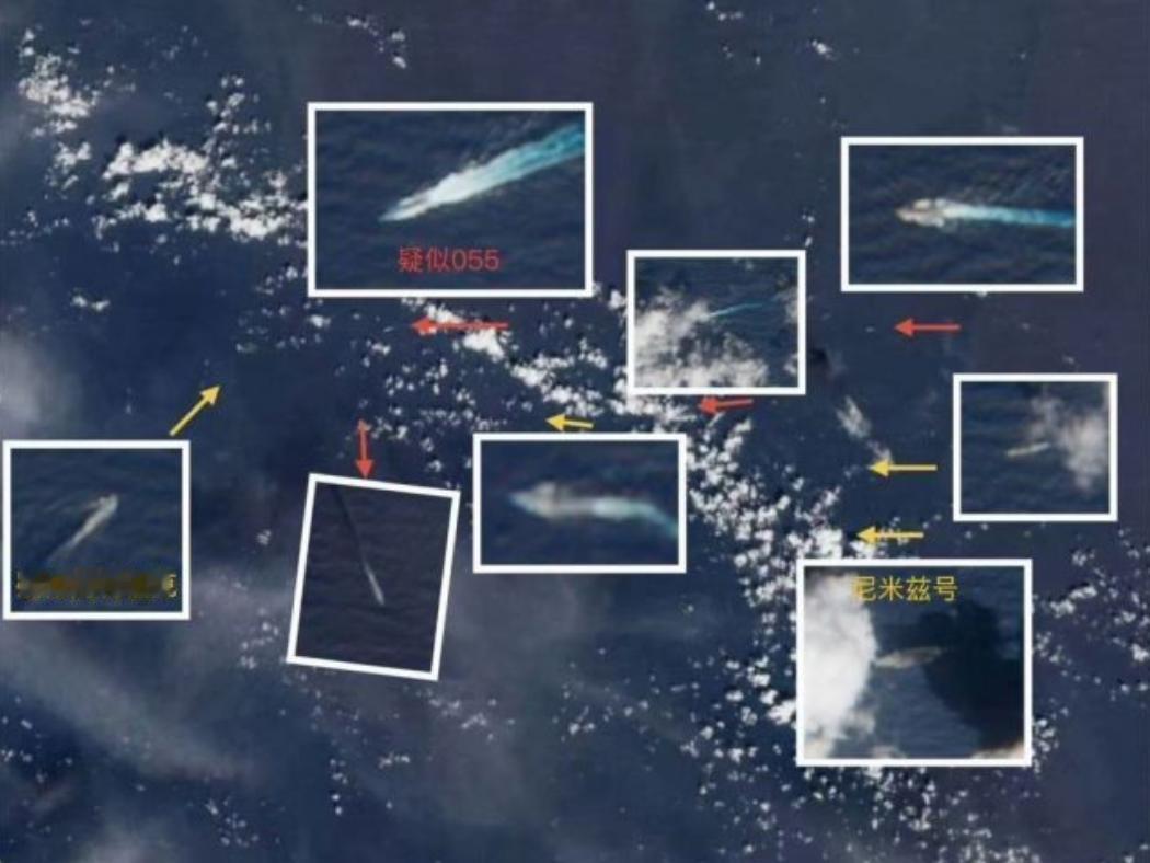 当着菲律宾的面，055驱逐舰穿插尼米兹号航母战斗群，美军这次颜面丢尽了！11