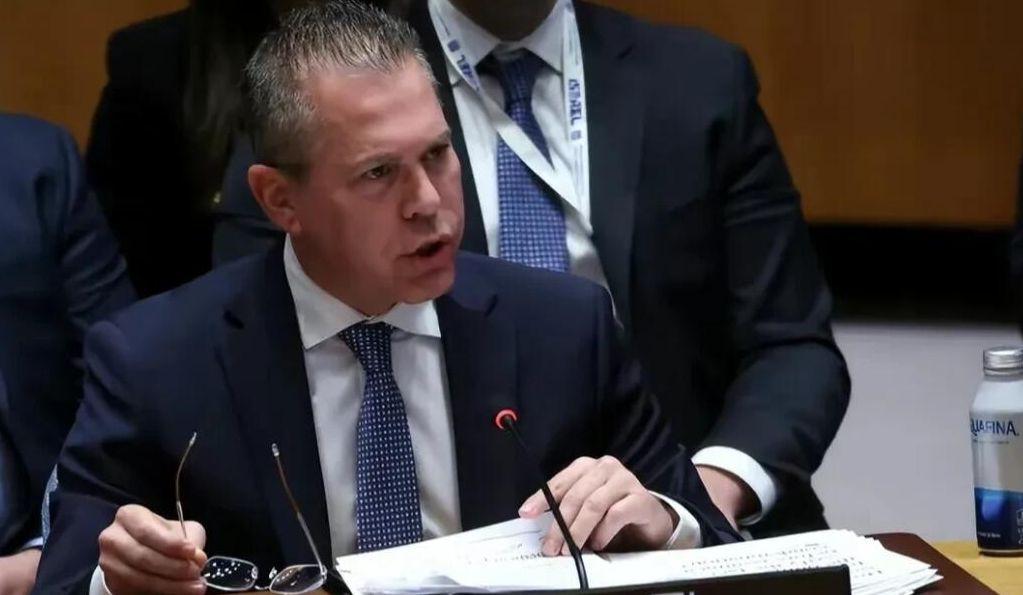 以色列驻联合国代表呵斥驱逐联合国女官。当地时间2026年6月19日，联合国专题会