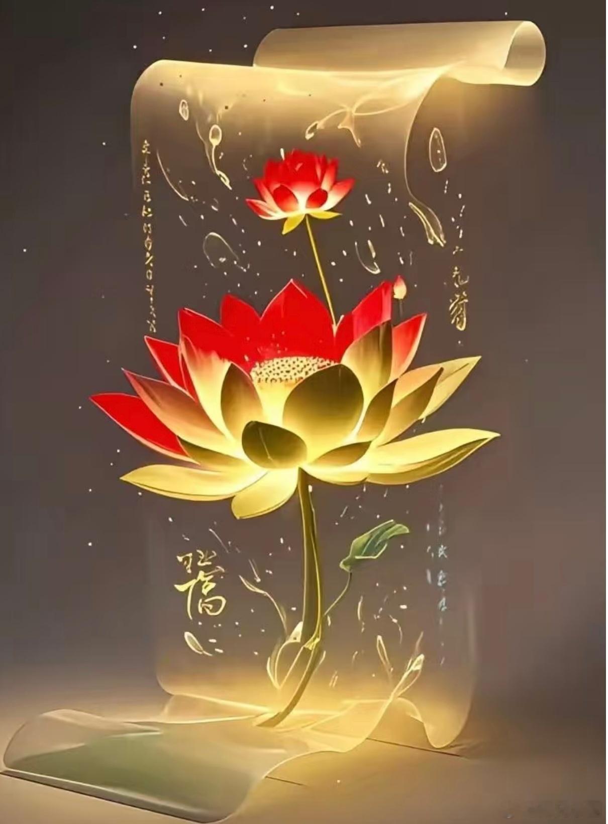 金莲开花福自来，看到金莲开的人，都是有福气的，看到金莲开的话，你的福气也要慢慢绽