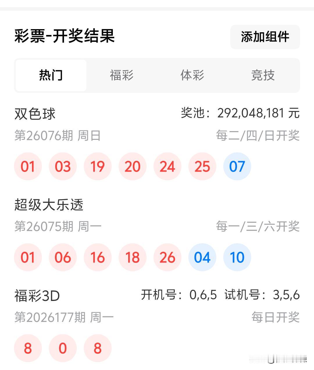 大乐透26075期开奖01、06、16、18、26十04、10今天断三区的又