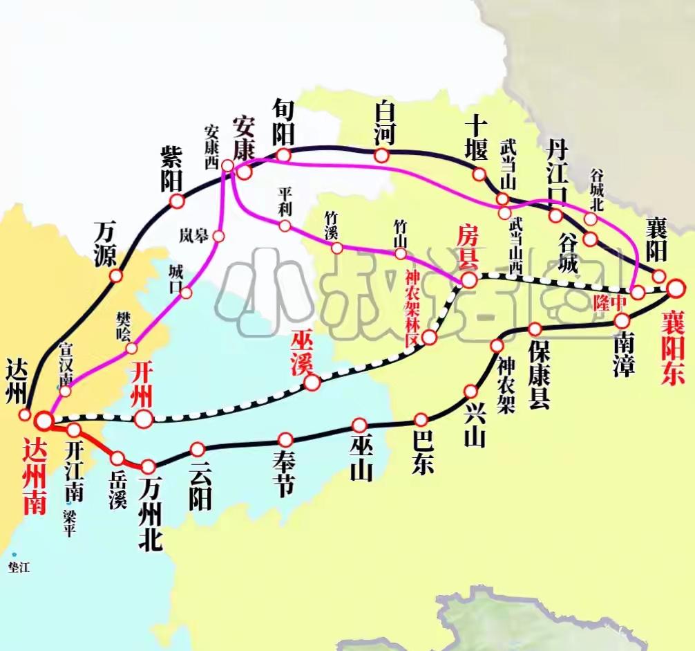 达州至襄阳的襄渝铁路曾经也是普铁时代非常重要的一条铁路，是川内北上的重要一环，造