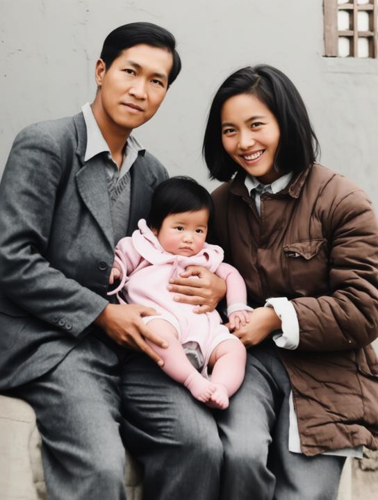 这是人民音乐家冼星海与妻子钱韵玲、女儿冼妮娜的珍贵合影，照片拍摄于1940年前后