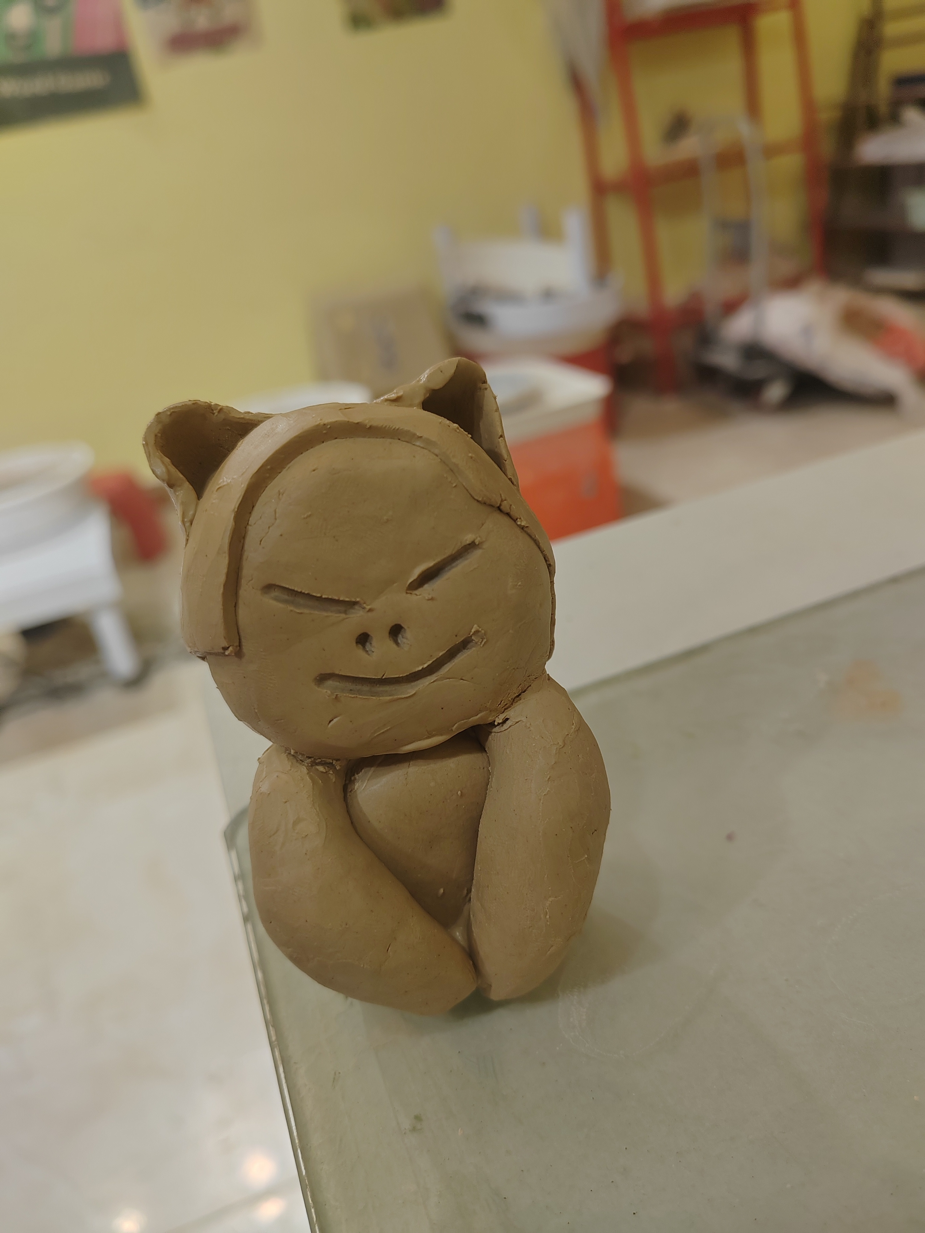 陪娃泥塑，这是我的作品…还是有一些天赋在身上吧。​​​