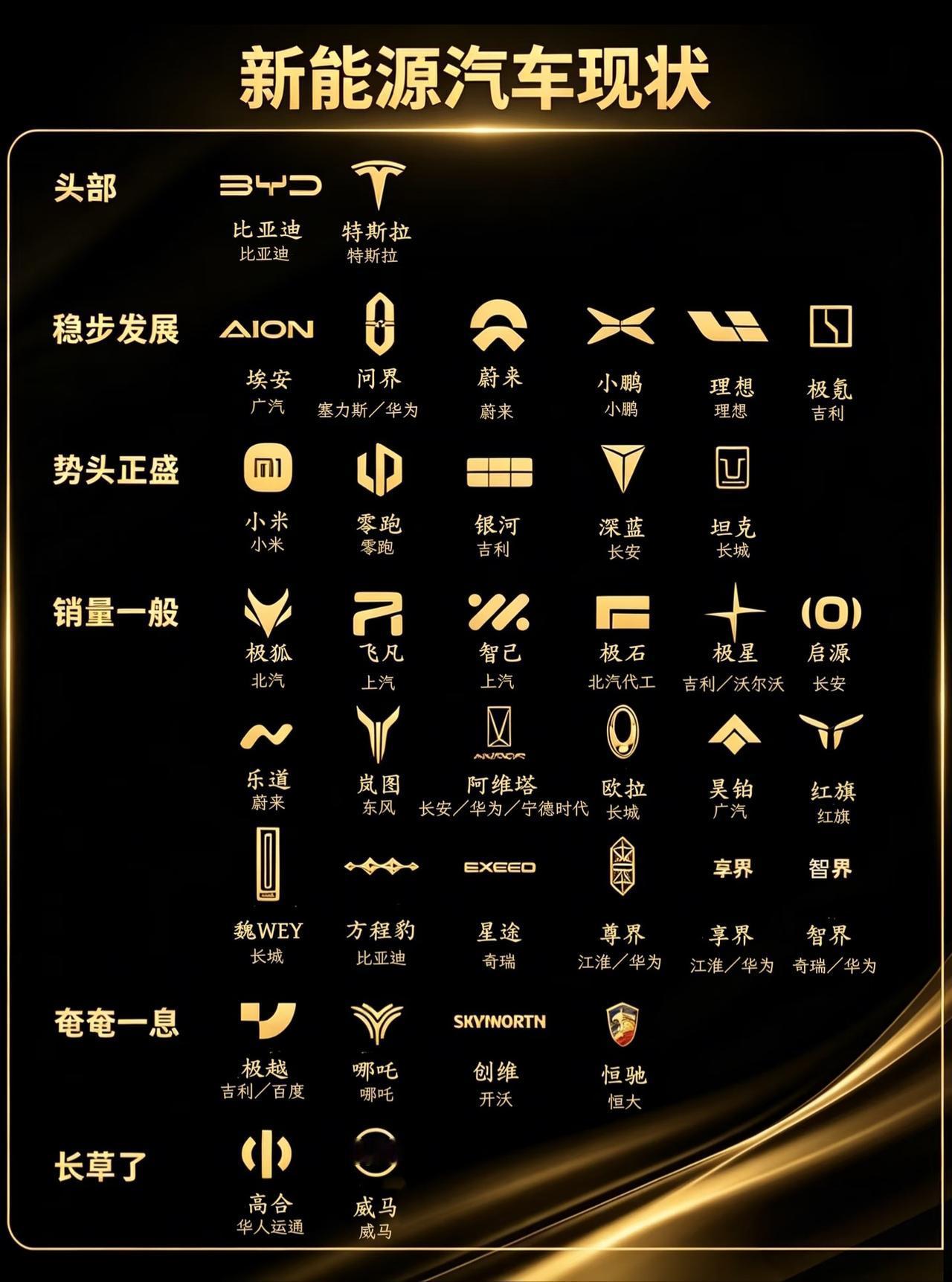 看了这份新能源汽车发展现状，说实话对这个排名还是很认同的。里面很多以前的知名