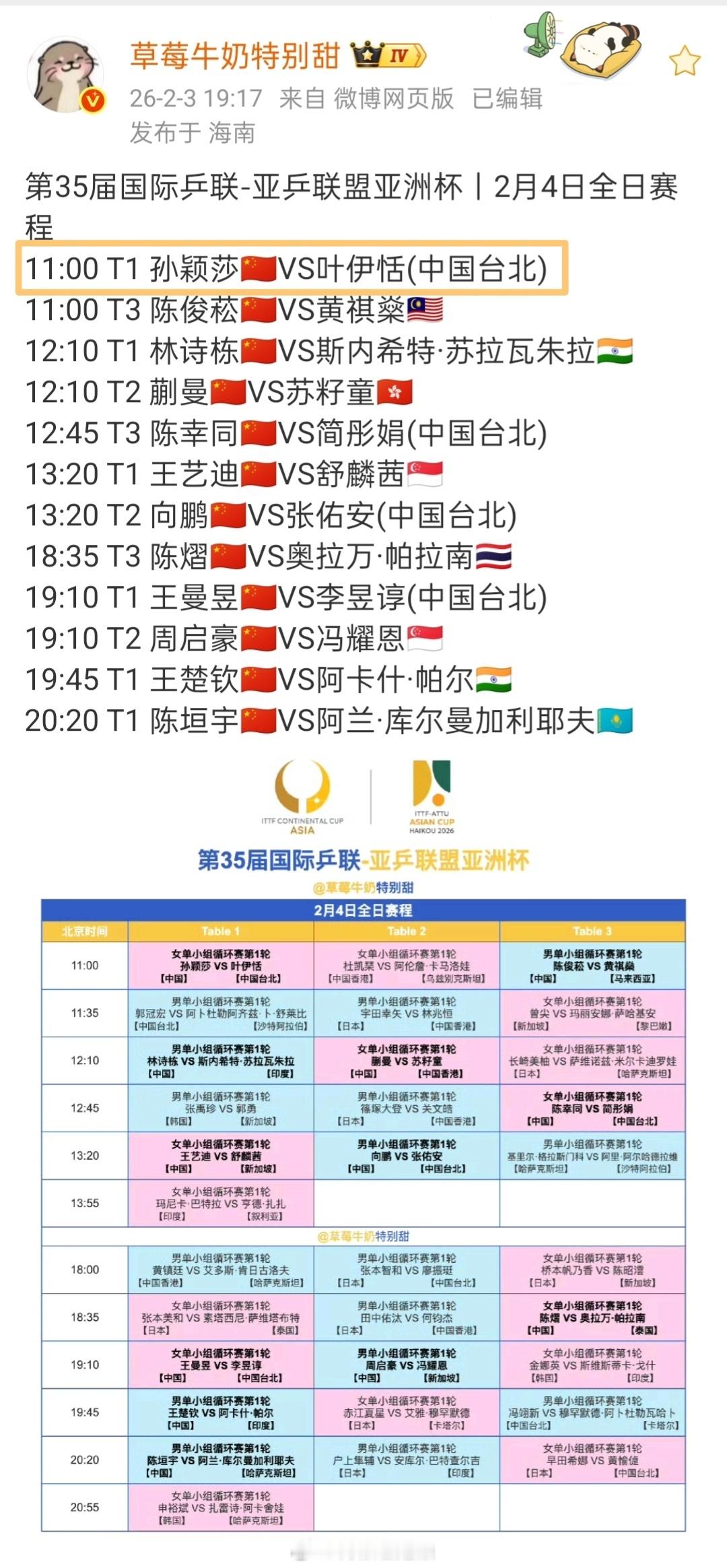 怎么总是把莎头排在最早场和最晚场。。有完没完😇