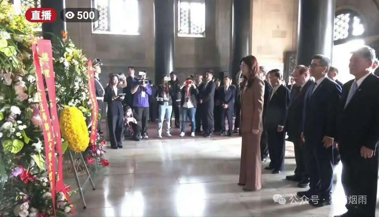【快讯】跟随连战说法！郑丽文中山陵谒陵提「中华民国」、「国父孙中山」梅花新