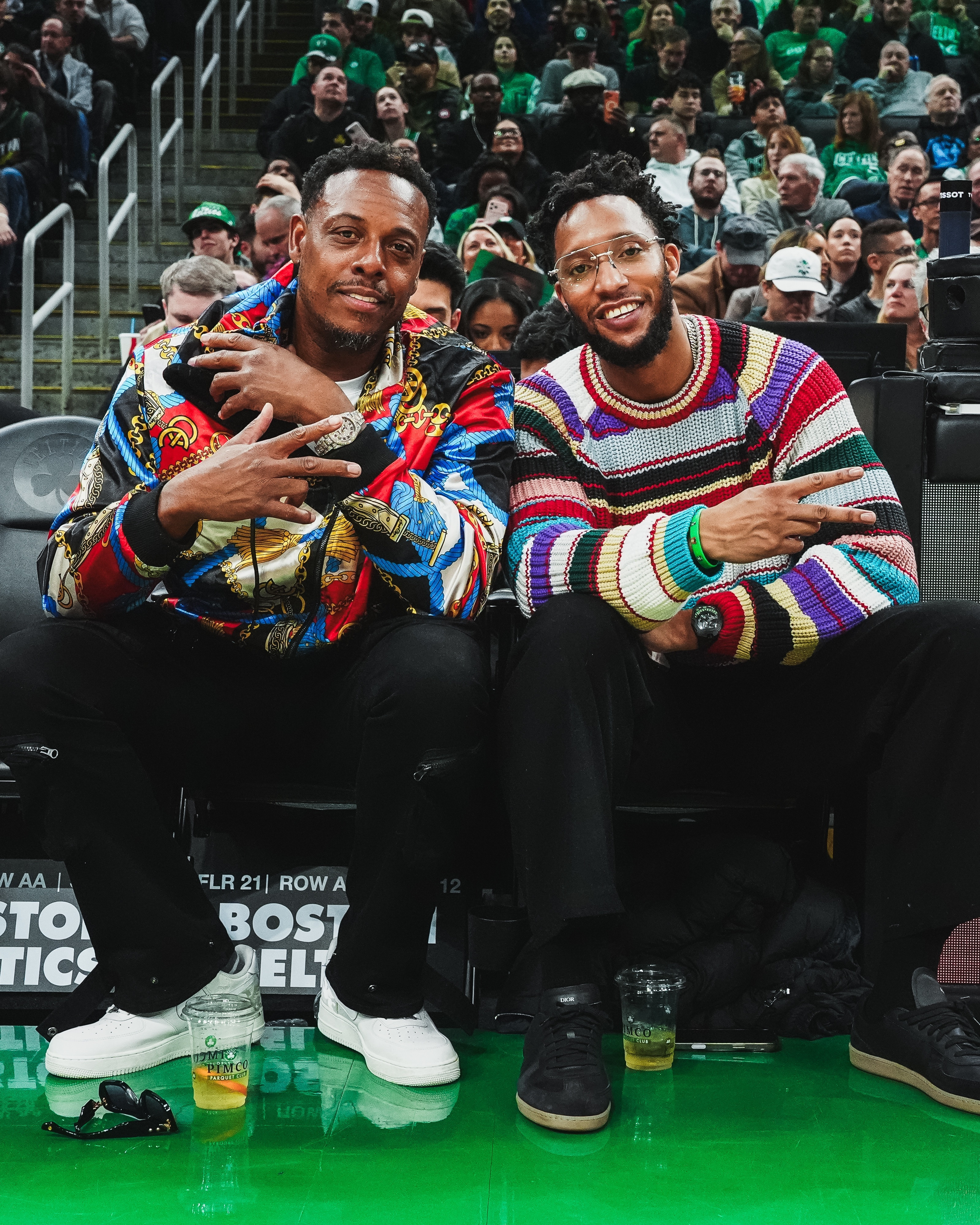 两位凯尔特人名宿、著名评论家莅临现场