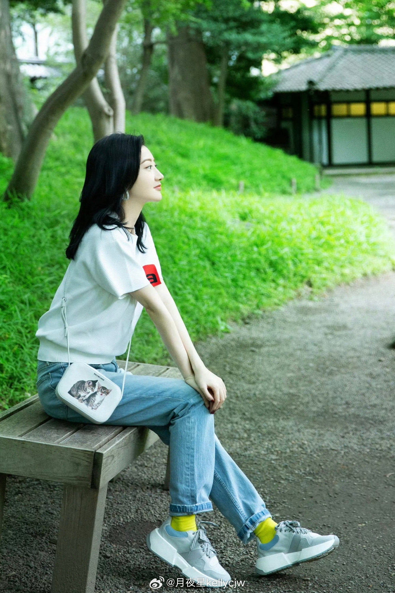 景甜｜景甜孟千姿｜景甜尤明许清风、绿树，与悠然的她自成一幅治愈的夏