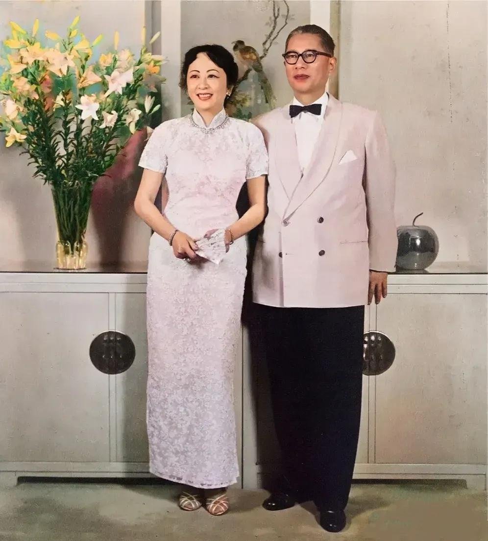 60年代，晚年的宋子文与老伴张乐怡在纽约寓所的一张合影，张乐怡是九江建筑商张谋之