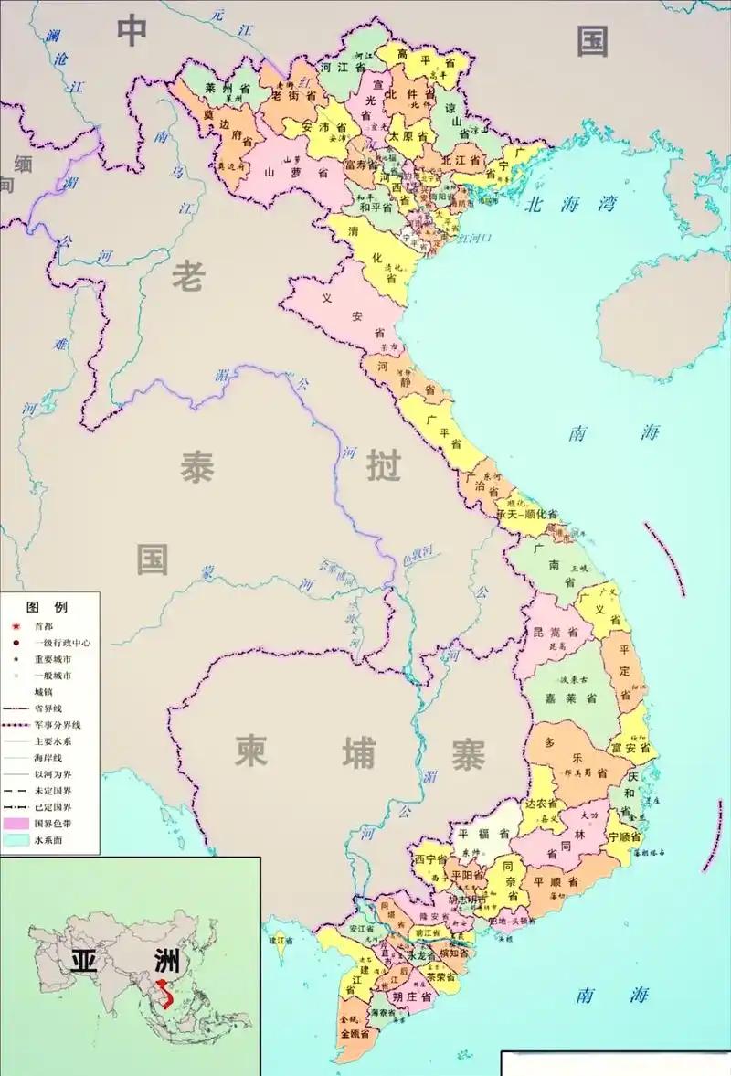 越南人自己编的官方中学历史课本《历史10》，开篇第一页就把中国广东、广西完整地圈