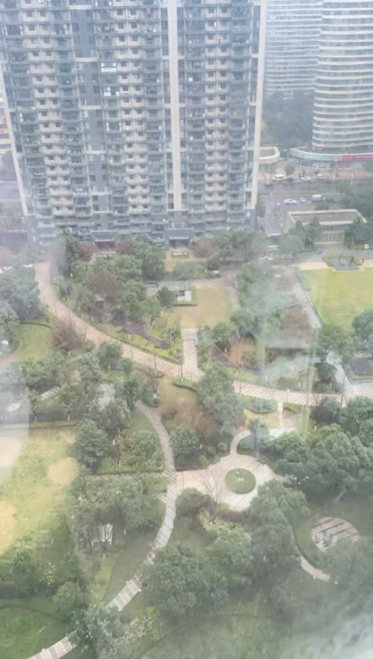 第1次见下雪的统一动作下雪🌨️，你们那下雪了没？