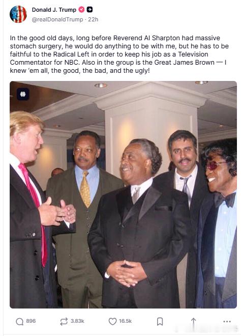 【黄金时代】川普回忆，在他没当总统的“过去的好日子”里，所有现在反对他的人也是他