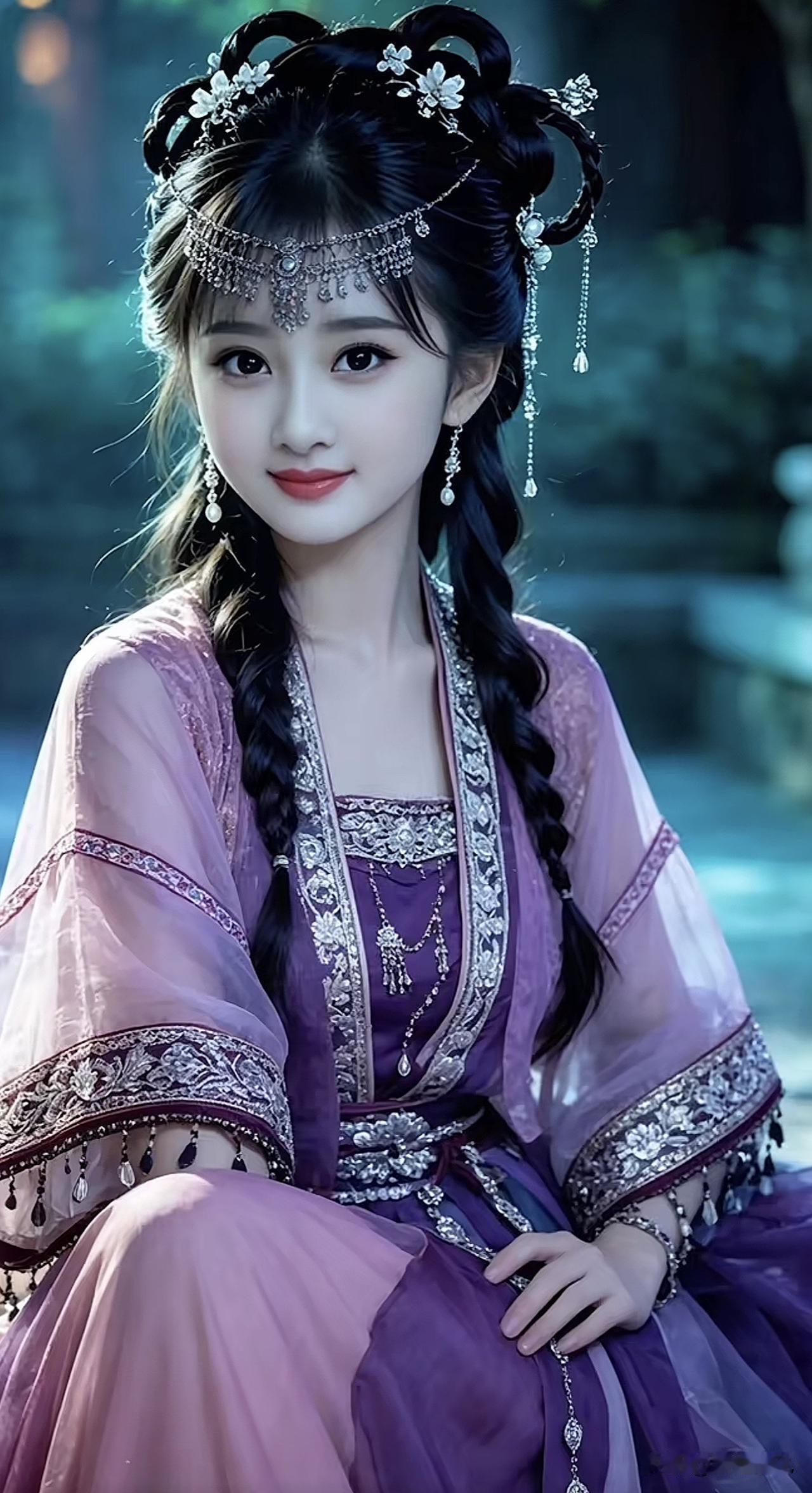 穿越时空的少女，古风美人的优雅与柔情。古典国风美人古典国风美女高颜值古风女神