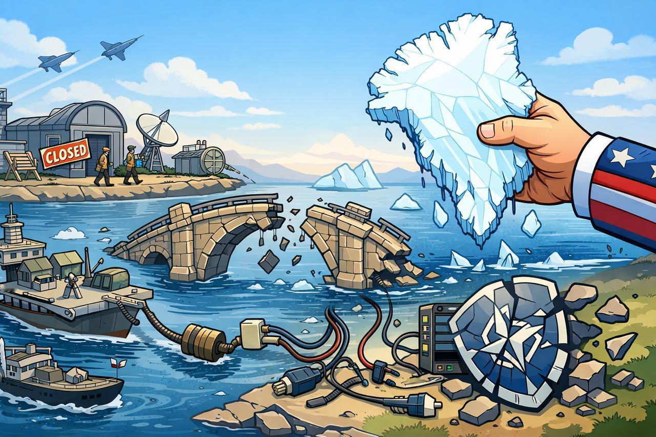 美国称自己想要格陵兰岛是为了安全，但其实会让自己更不安全，因为这可能会让美国面临