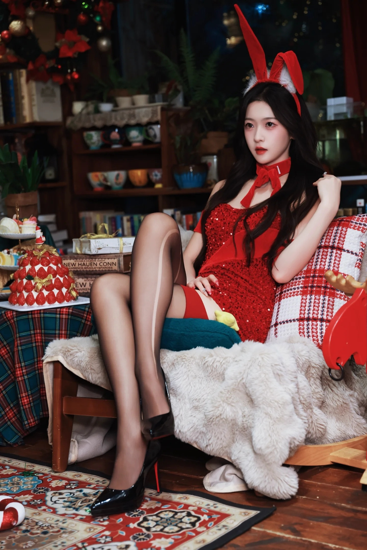 圣诞兔女郎任绵绵