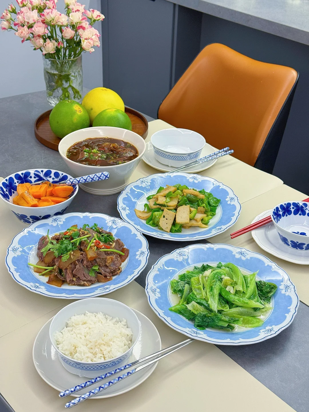 在家吃干净清爽的饭菜